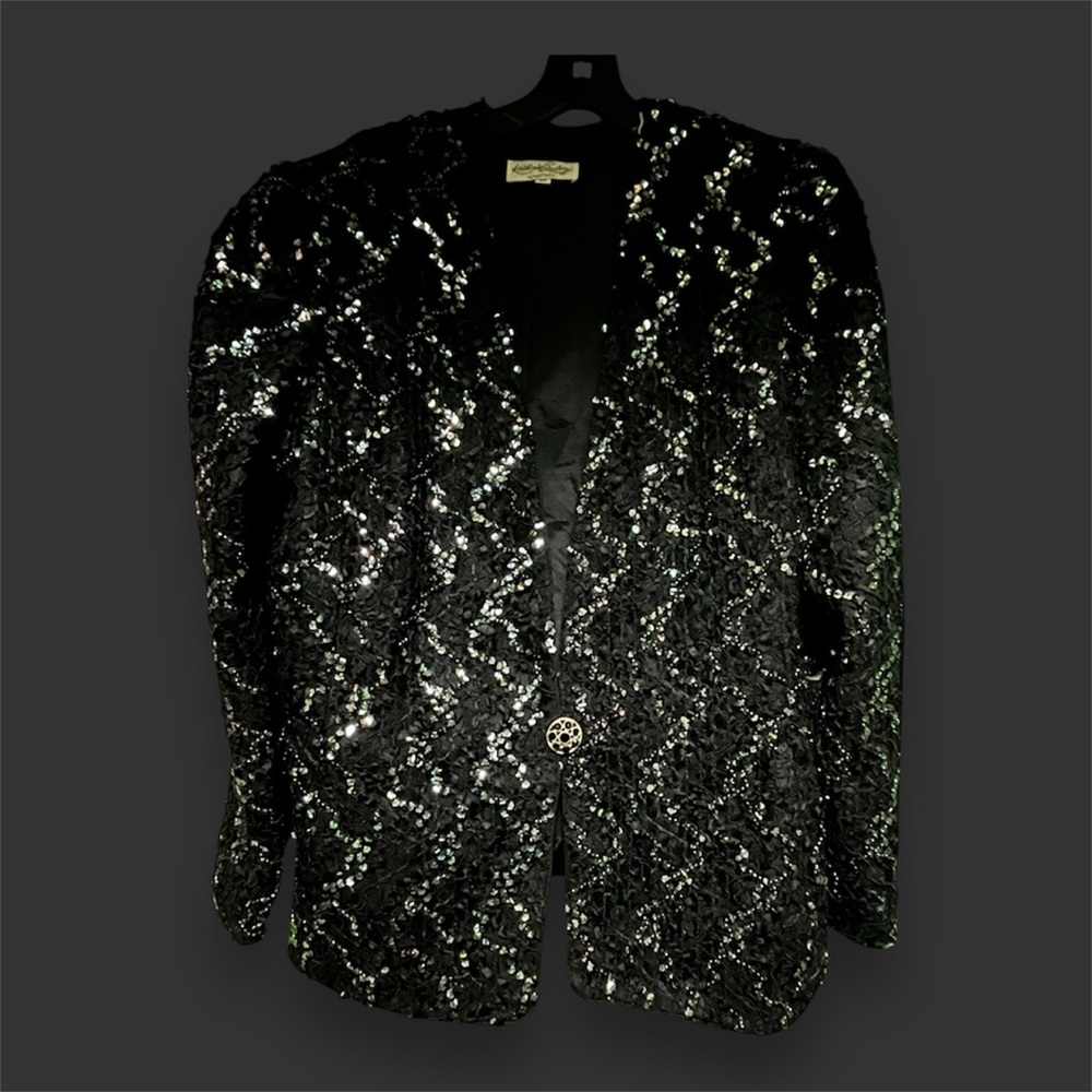 Vintage Katherine Lindsay Matthew Sequin Jacket Coat